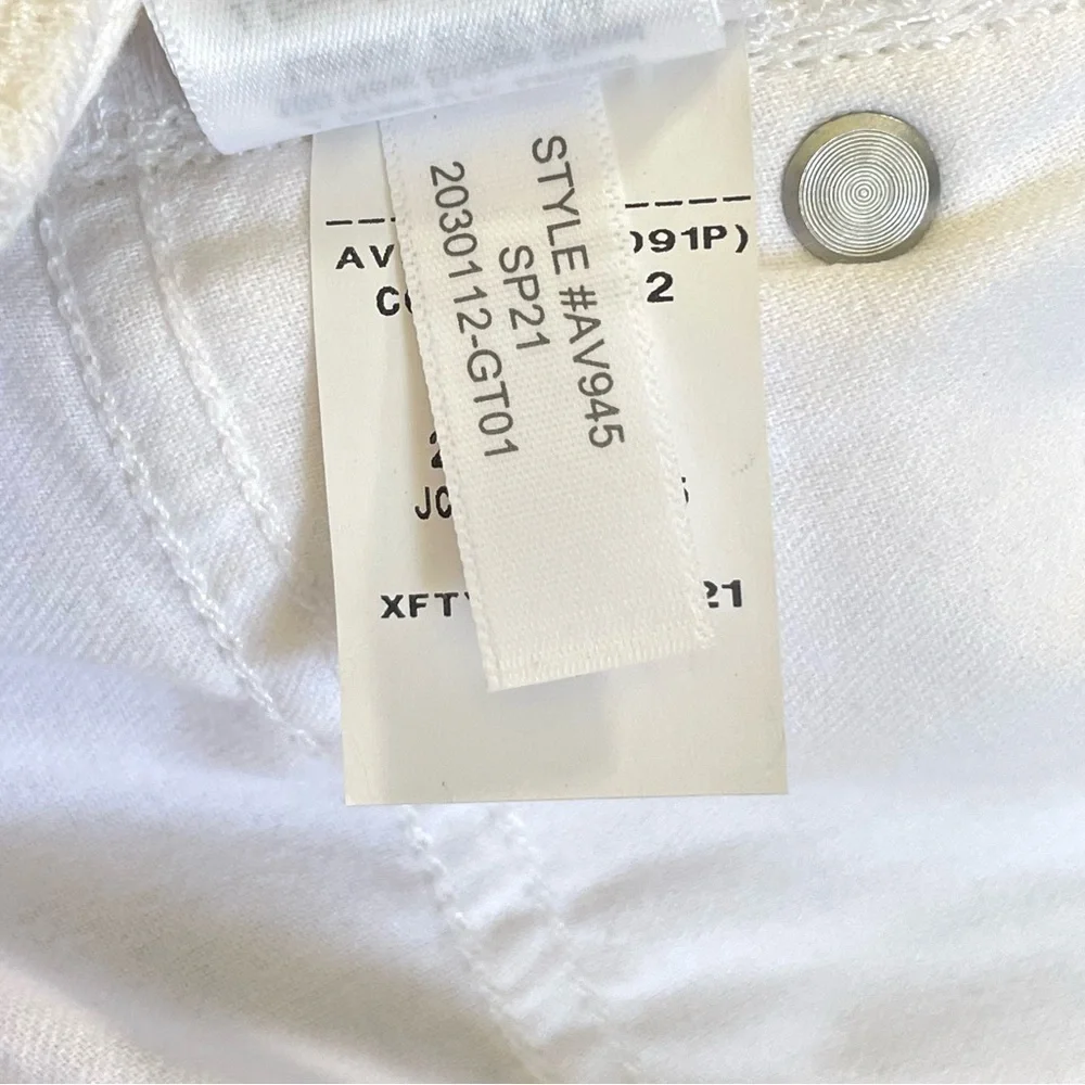 NWT J. Crew Slouchy Boyfriend Jean White 26 Petite